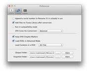 DVD Ripper Mac: set preferences