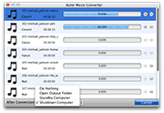 Mac Music Converter: after conversion