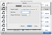 Mac Music Converter: set preferences