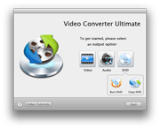 Video Converter Mac: welcome interface
