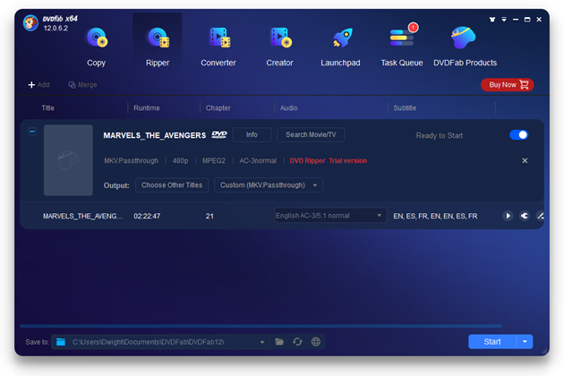 Best free DVD ripper #2: DVDFab HD Decrypter