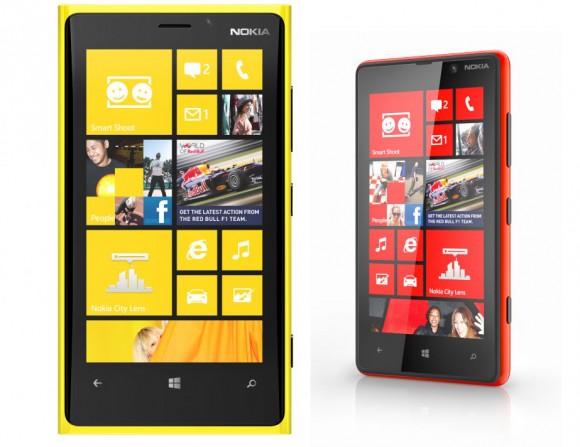 Nokia Lumia 920 and Nokia Lumia 820