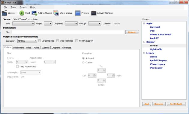 Best free DVD ripper #8: Handbrake