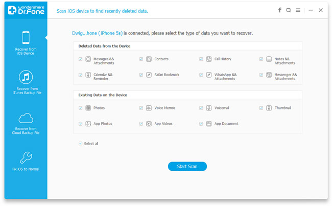 Select file types