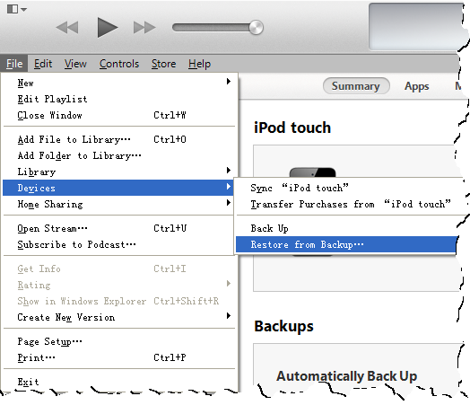 Retrieve iMessages from iTunes backup