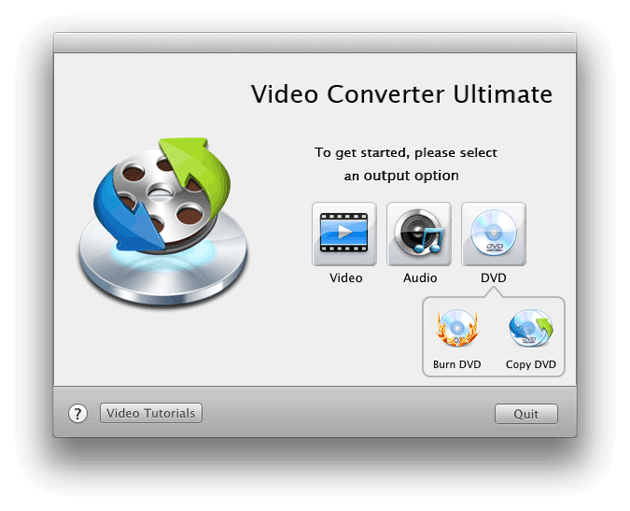 Video Converter Ultimate Mac: set output option