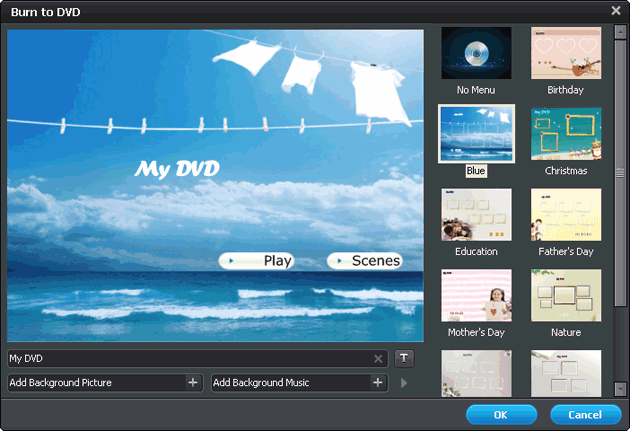 Create DVD menu